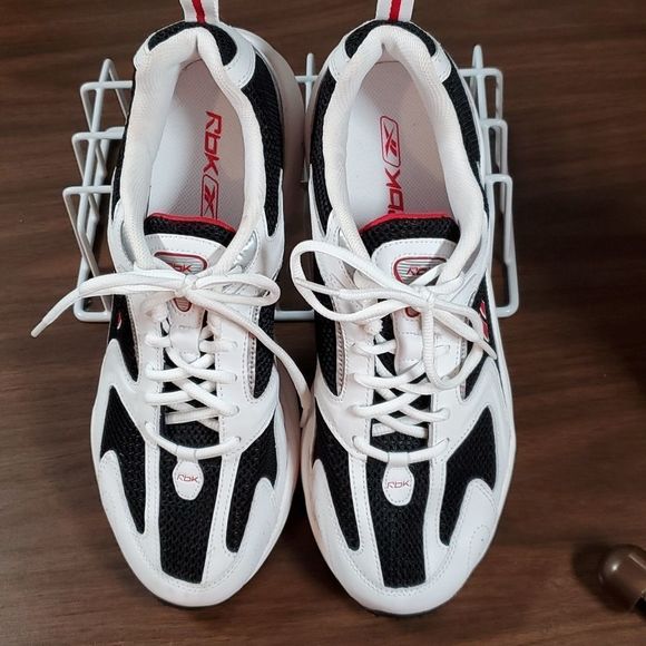 Men's Reebok Athletic Shoes Sneakers White Black Red RB 711 HSV 1-181144 Size 9 - Picture 5 of 6